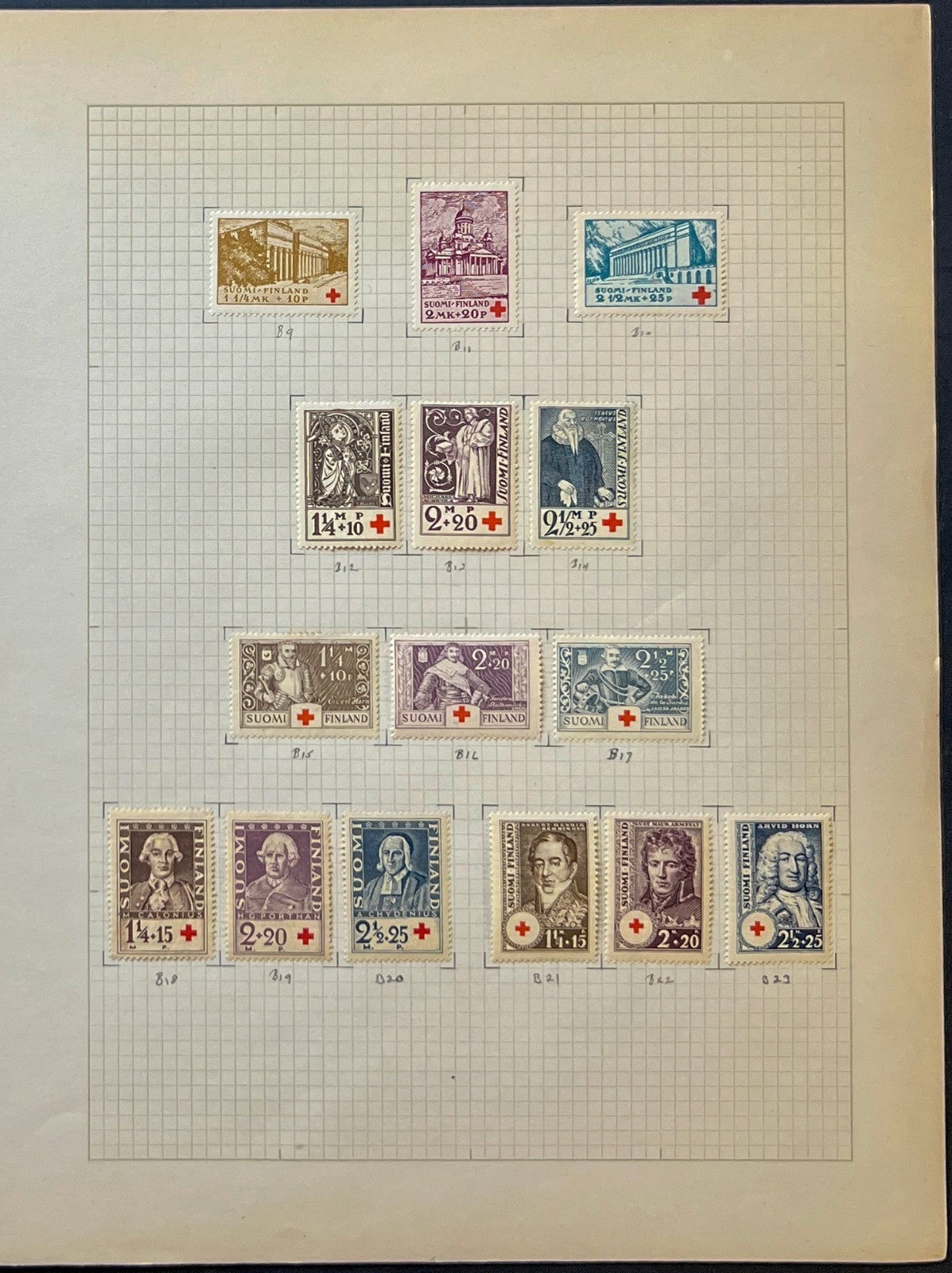 Finland Stamp Collection Album Pages 182 Stamps Mint Hinged & MNH ZAYIX