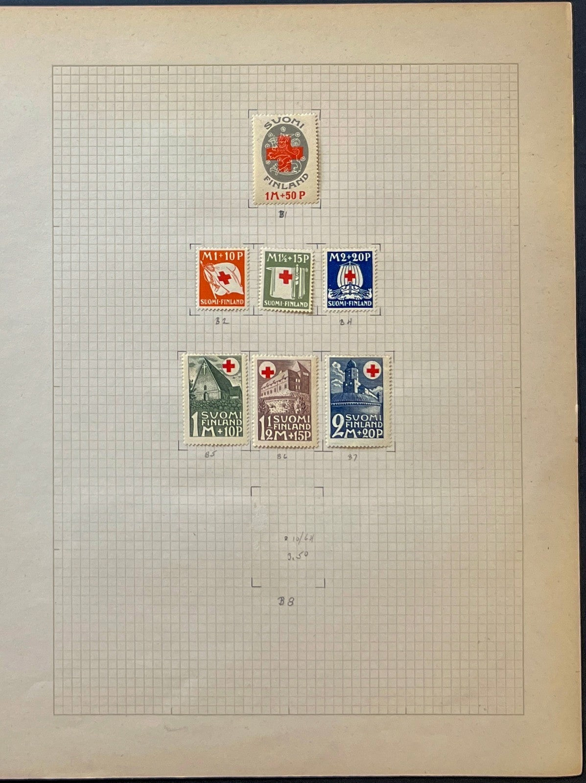 Finland Stamp Collection Album Pages 182 Stamps Mint Hinged & MNH ZAYIX