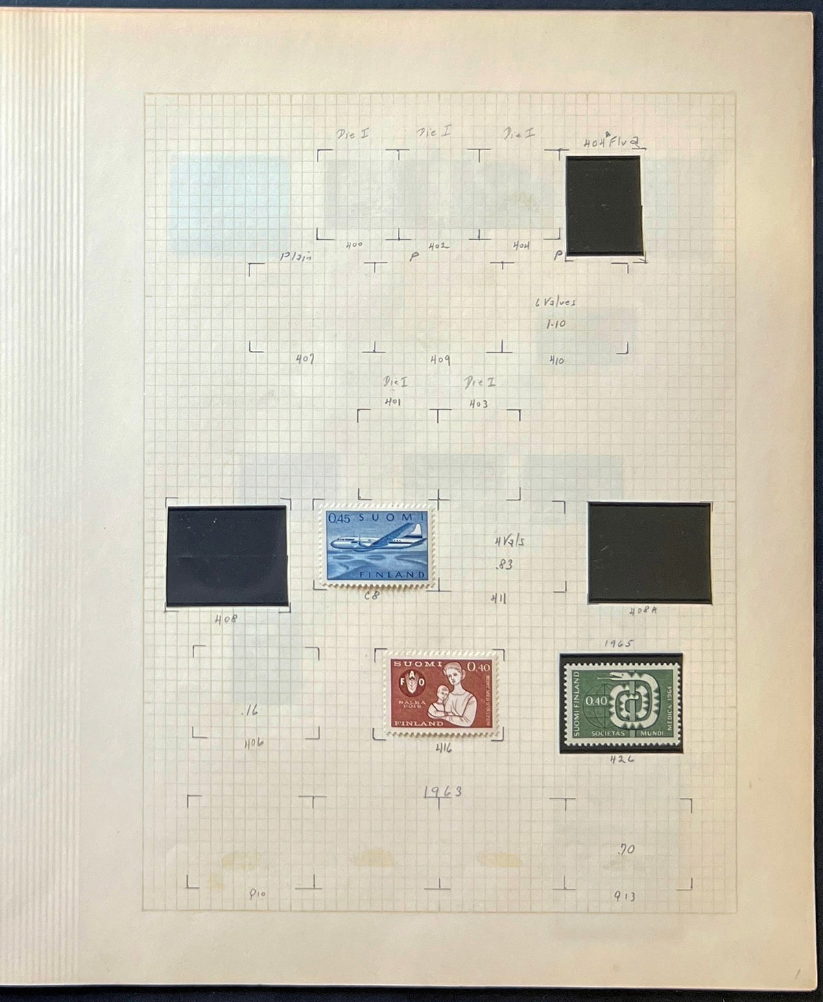 Finland Stamp Collection Album Pages 182 Stamps Mint Hinged & MNH ZAYIX