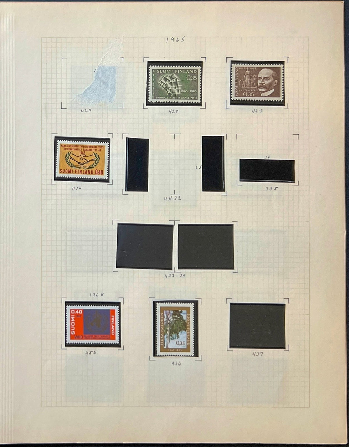 Finland Stamp Collection Album Pages 182 Stamps Mint Hinged & MNH ZAYIX