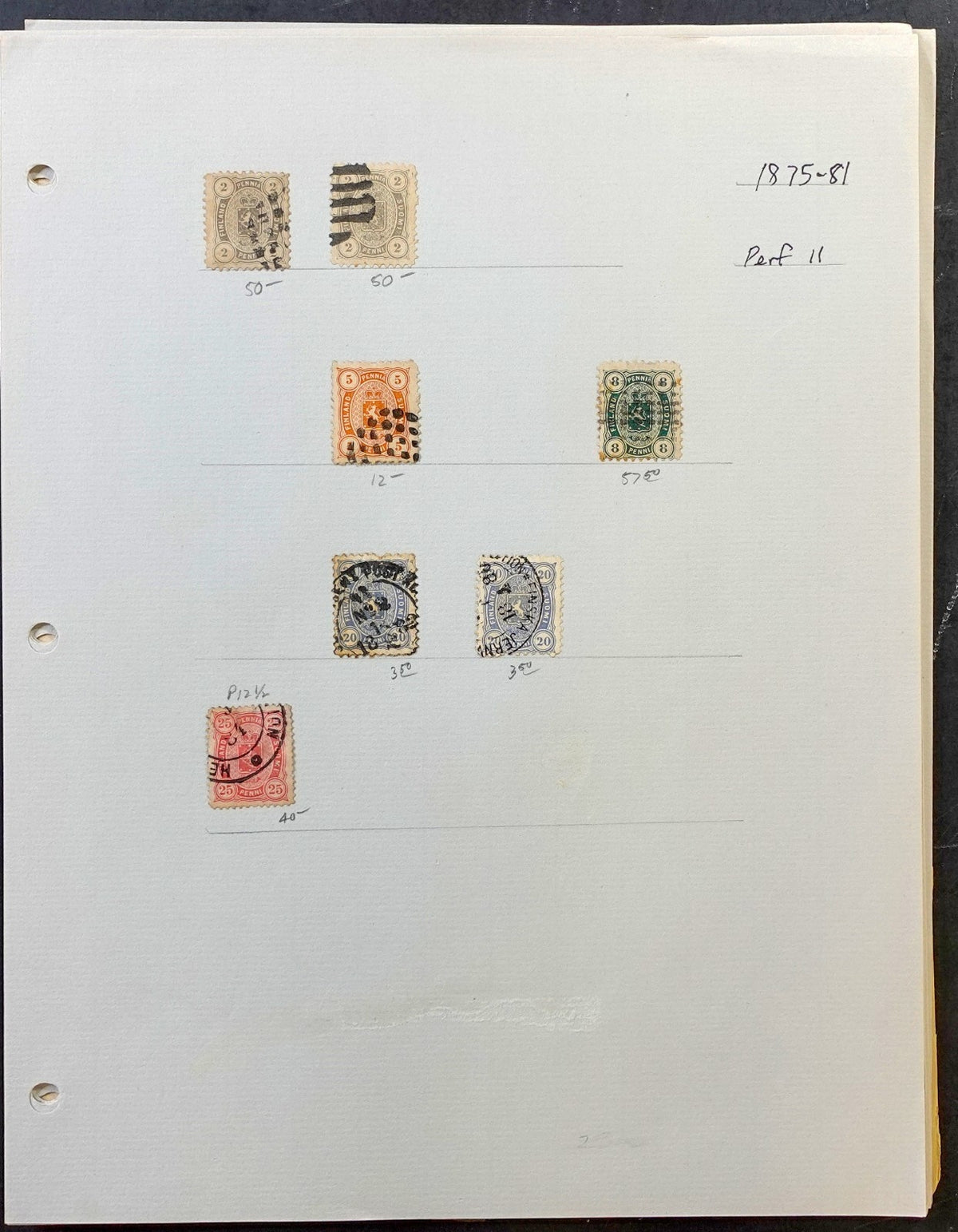 Finland Stamp Collection Album Pages 331 Stamps Mint & Used 1875-1929 ZAYIX