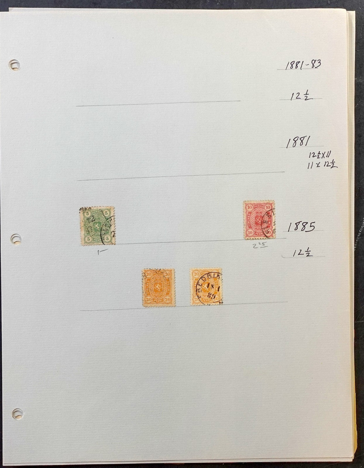 Finland Stamp Collection Album Pages 331 Stamps Mint & Used 1875-1929 ZAYIX