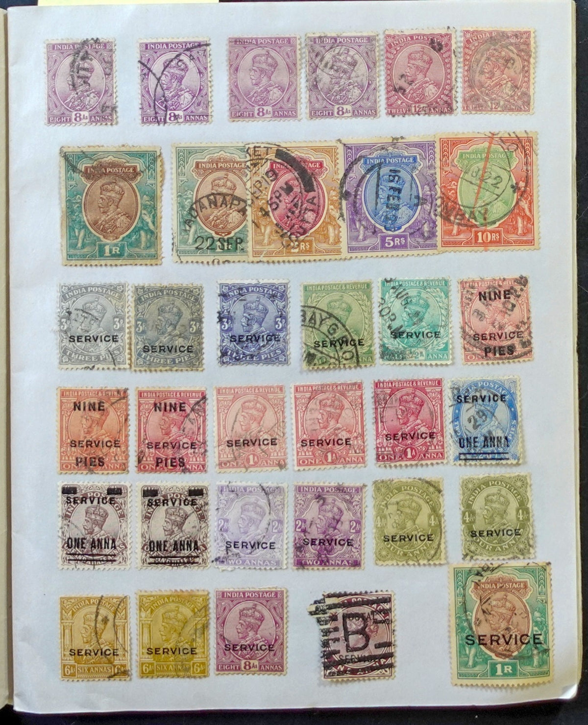 India Stamp Collection Stock Book Mint & Used ZAYIX