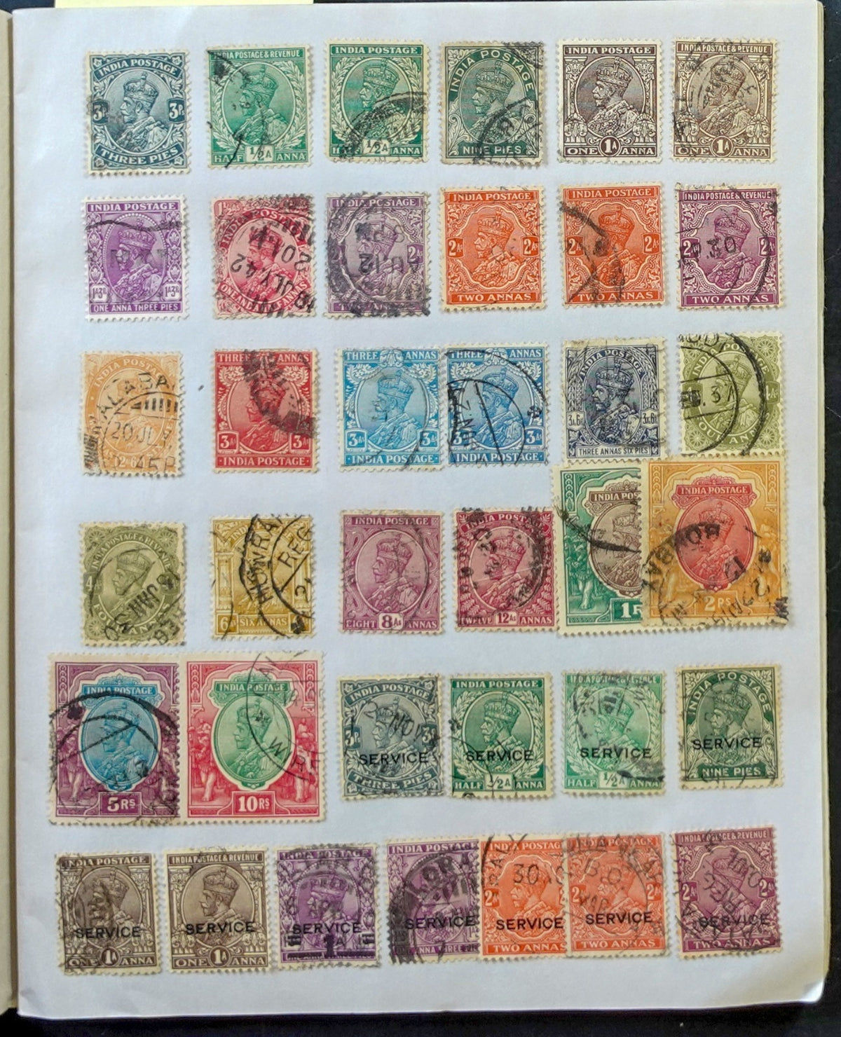 India Stamp Collection Stock Book Mint & Used ZAYIX