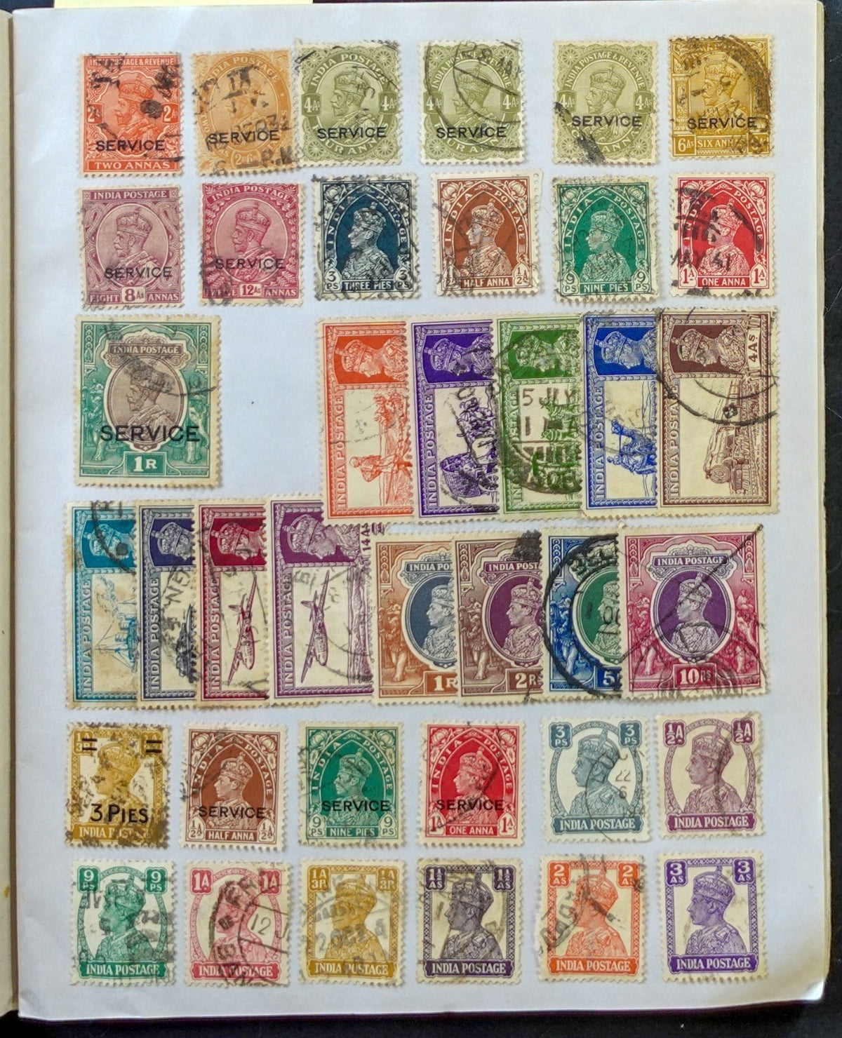 India Stamp Collection Stock Book Mint & Used ZAYIX
