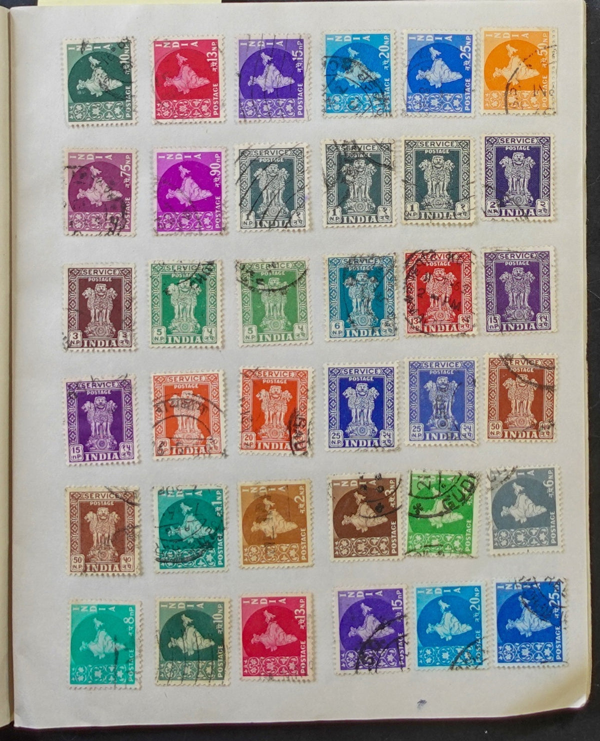 India Stamp Collection Stock Book Mint & Used ZAYIX