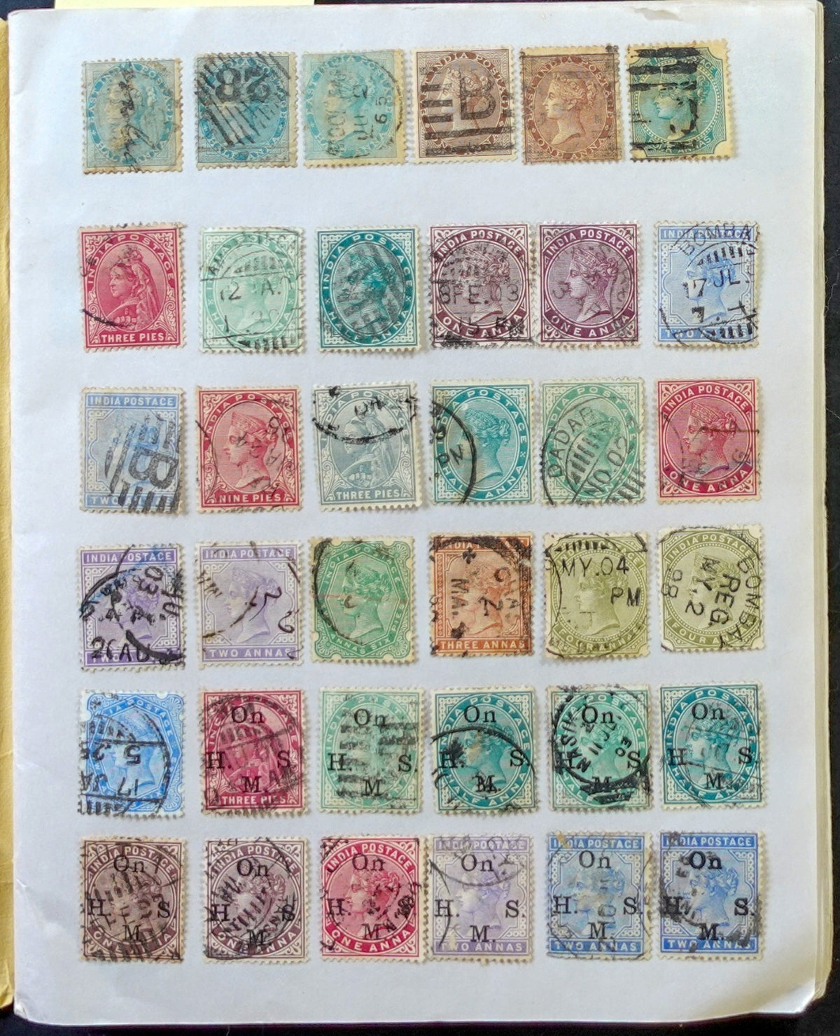 India Stamp Collection Stock Book Mint & Used ZAYIX