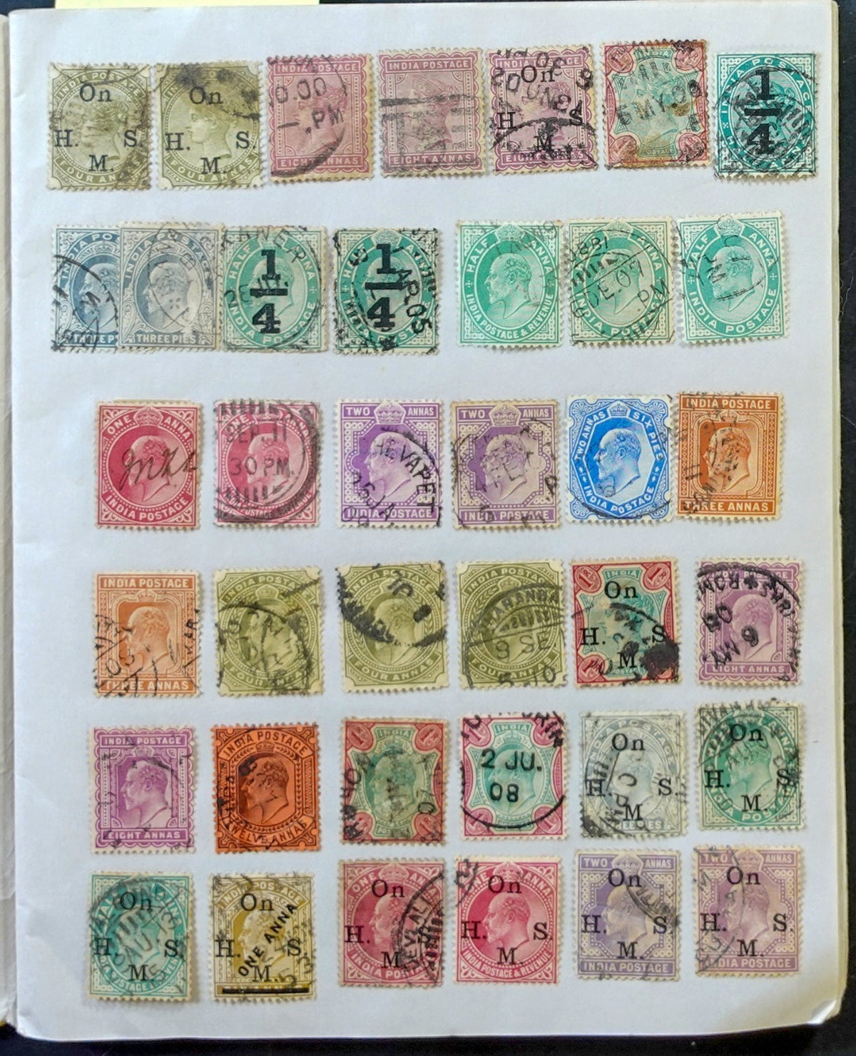 India Stamp Collection Stock Book Mint & Used ZAYIX