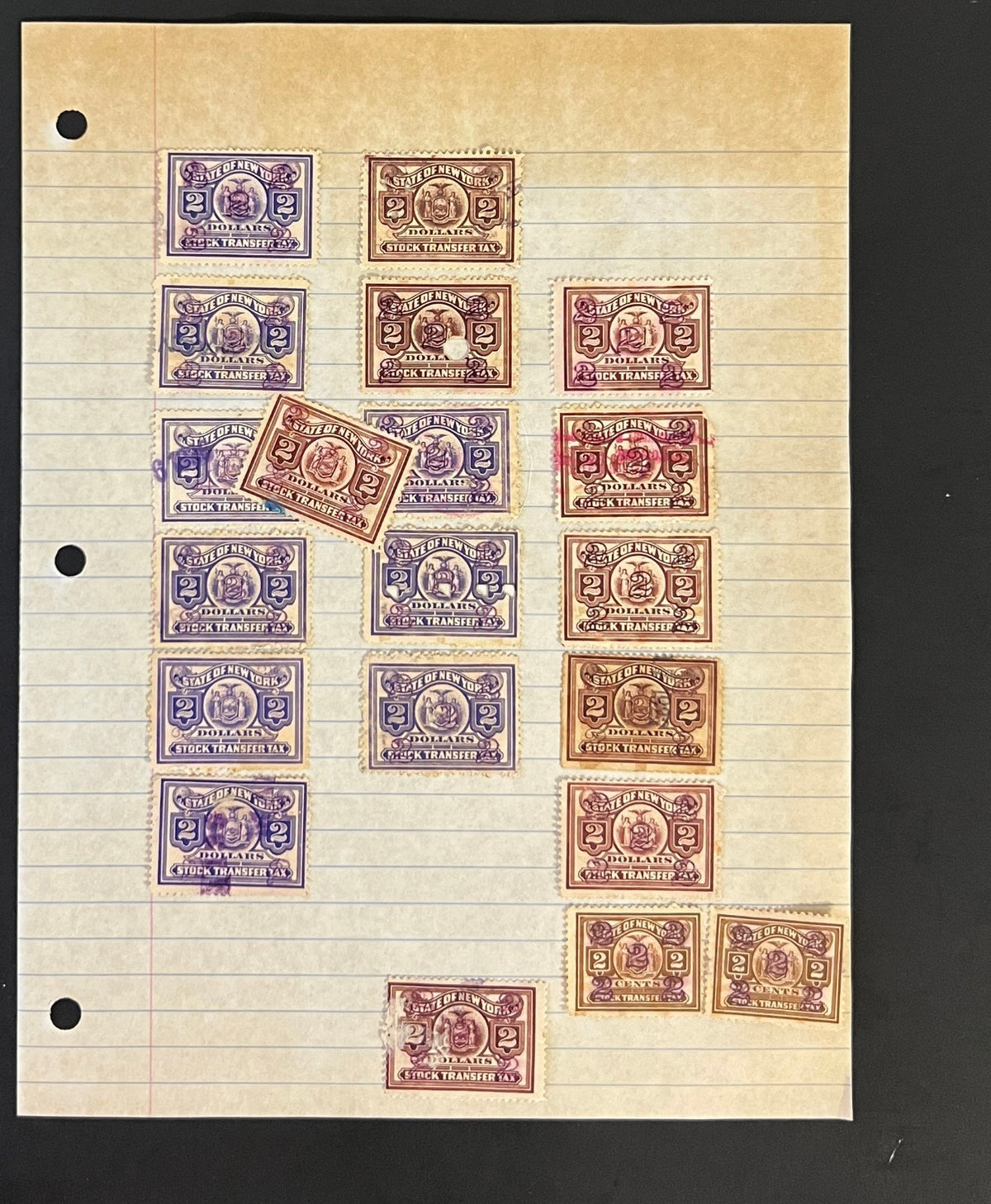 Revenues State & Federal Documents & Ephemera Stamp Collection ZAYIX