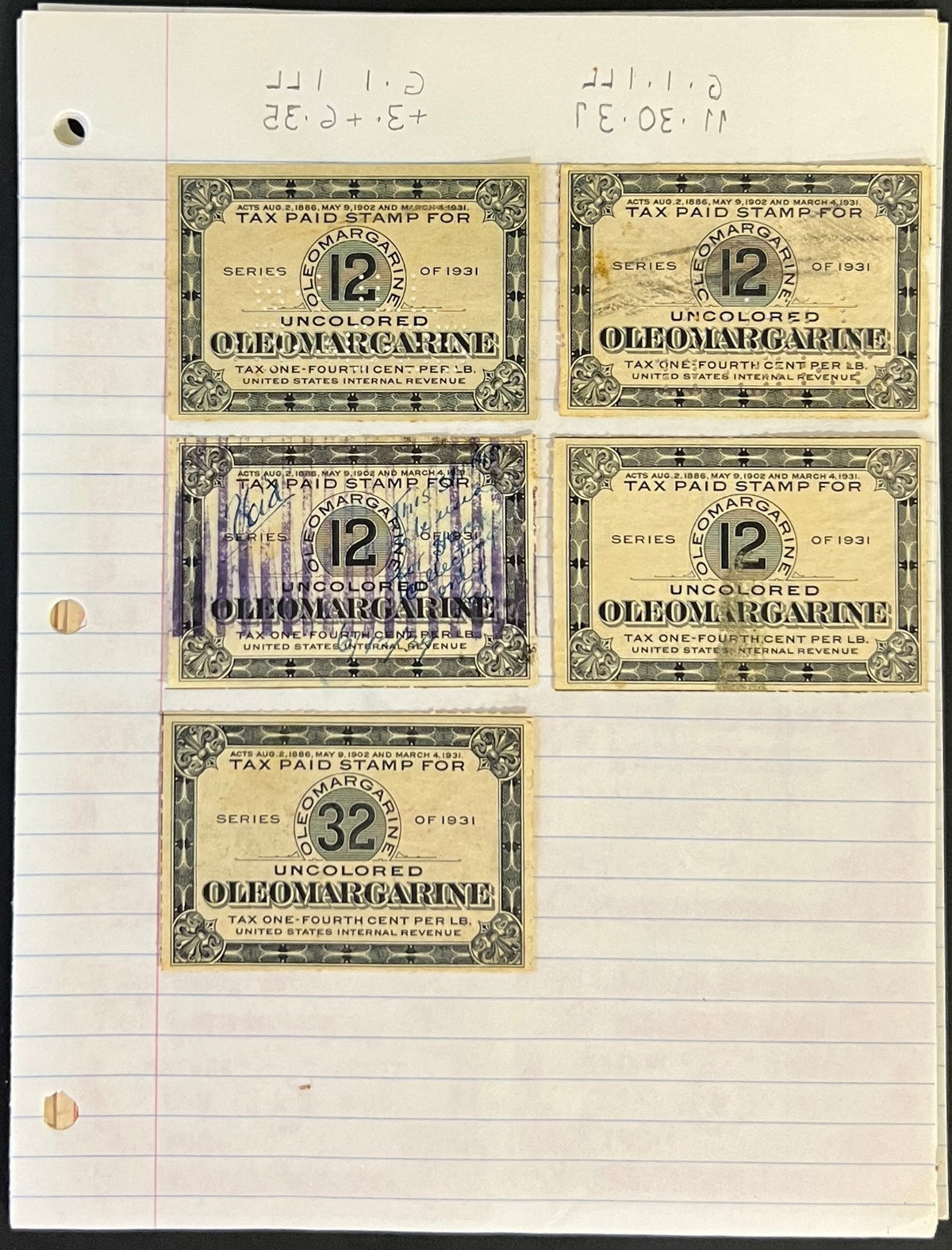Revenues State & Federal Documents & Ephemera Stamp Collection ZAYIX