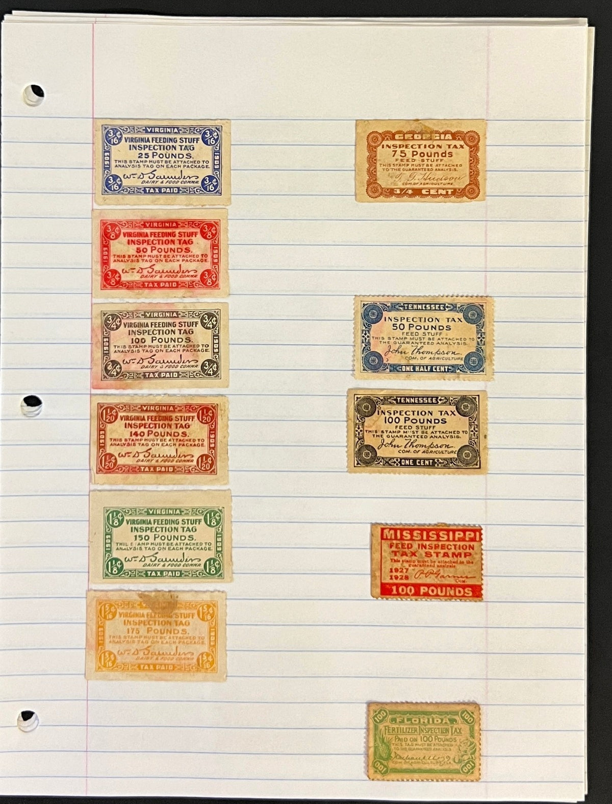 Revenues State & Federal Documents & Ephemera Stamp Collection ZAYIX