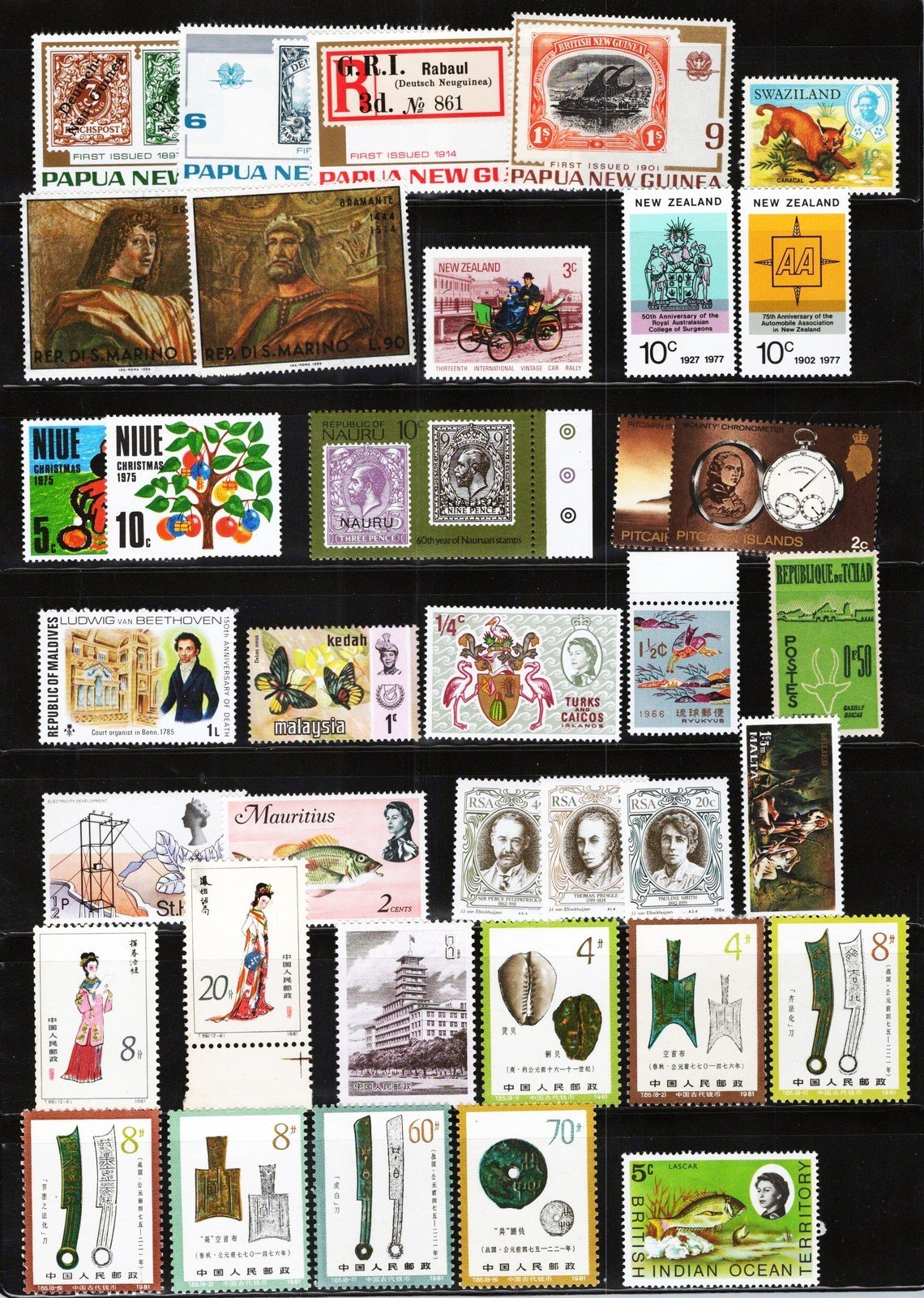 75 Different Worldwide Mint (MNH/MH) Valuable Stamp Collection ZAYIX 111422S49