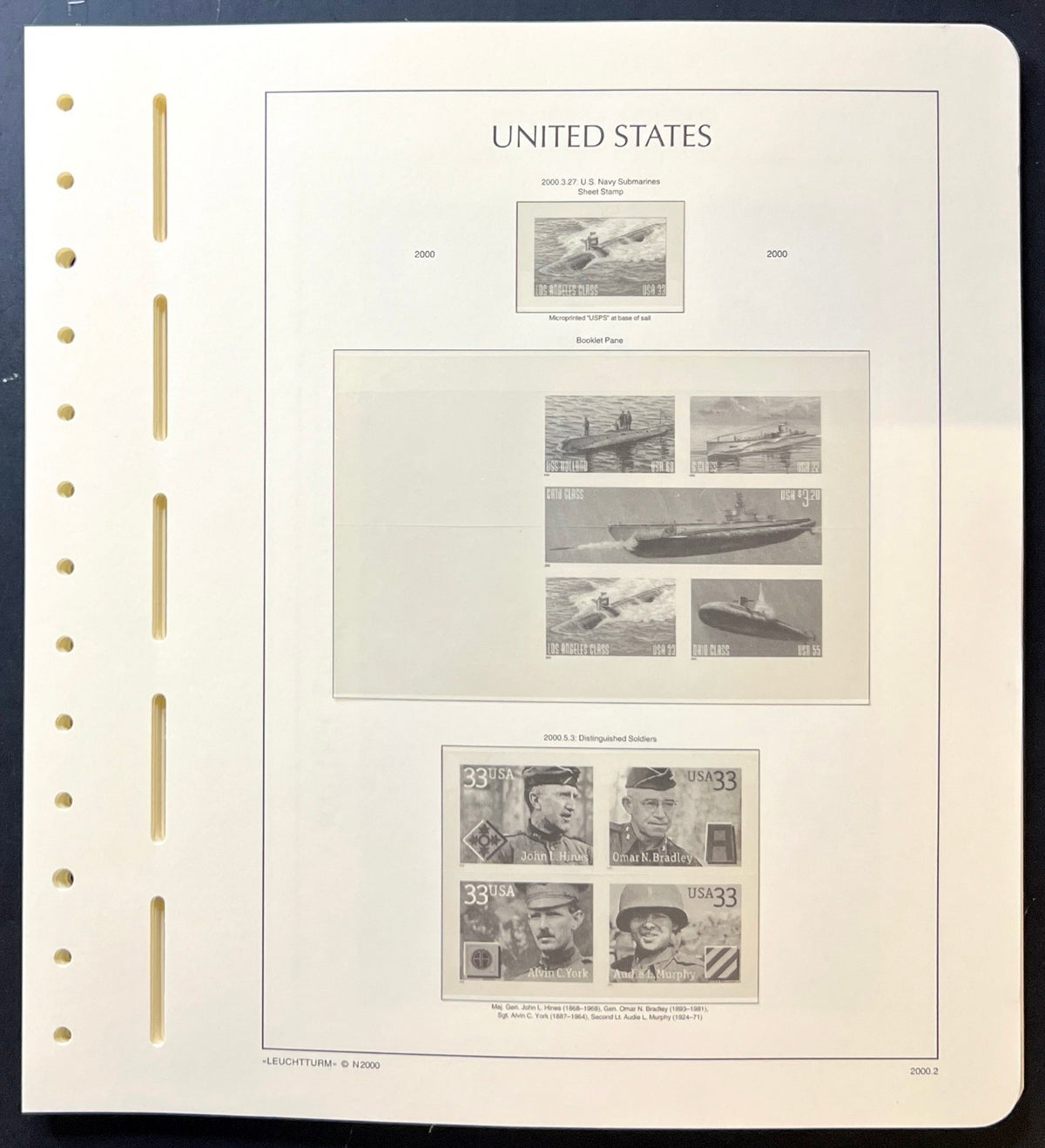 United States Lighthouse Illustrated Hingeless Album Pages 2000-2001 ZAYIX