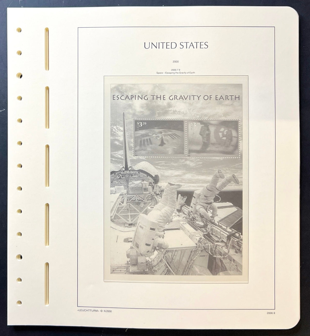 United States Lighthouse Illustrated Hingeless Album Pages 2000-2001 ZAYIX