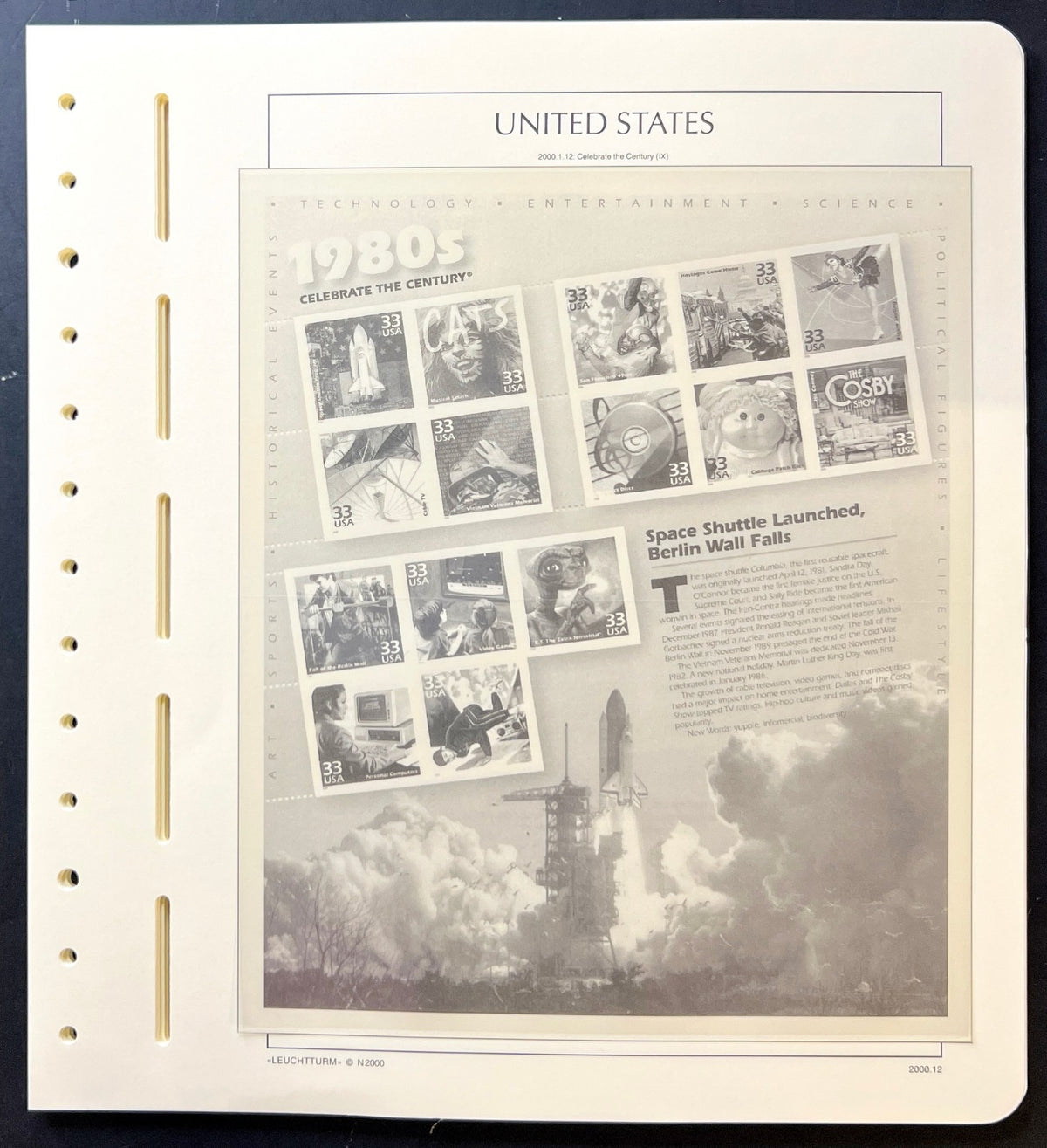 United States Lighthouse Illustrated Hingeless Album Pages 2000-2001 ZAYIX
