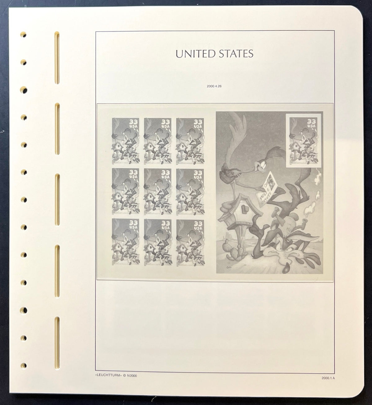 United States Lighthouse Illustrated Hingeless Album Pages 2000-2001 ZAYIX