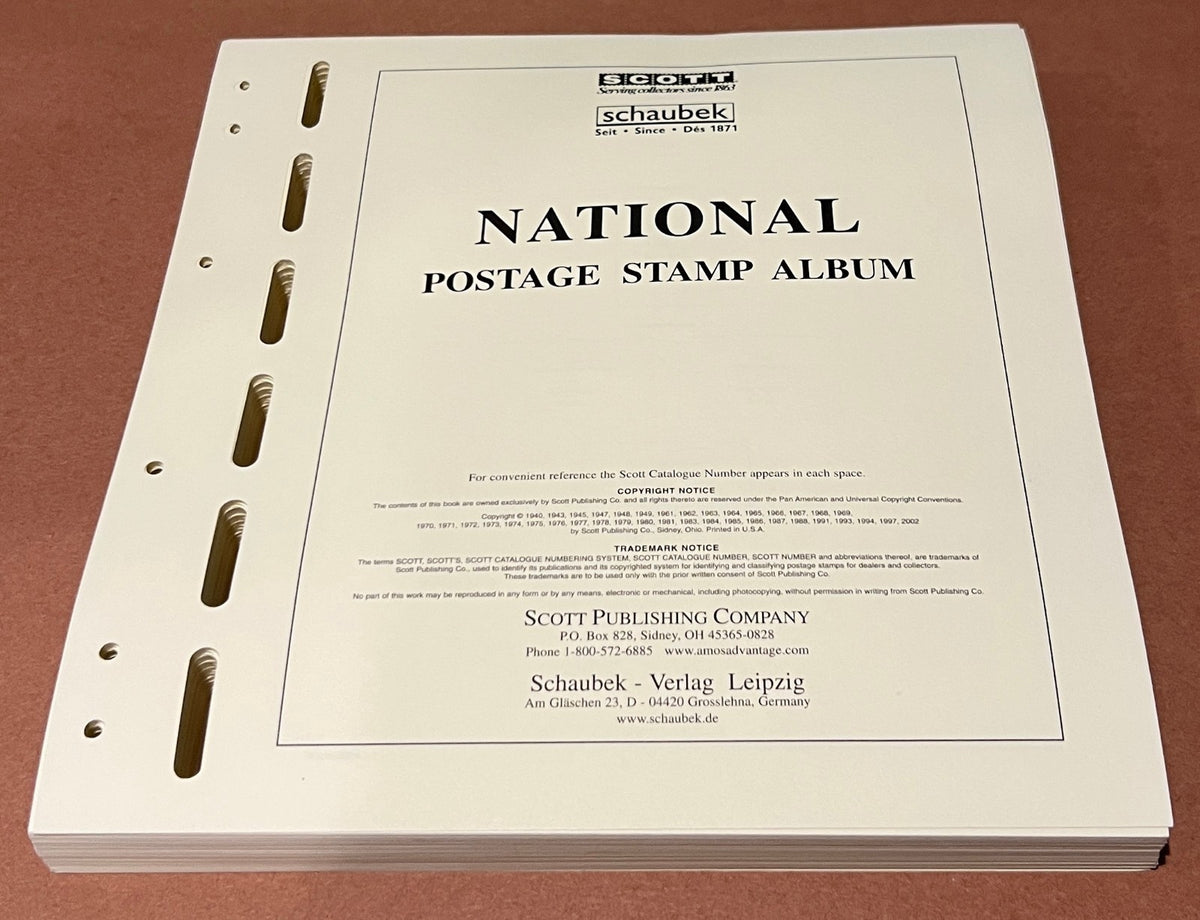 U.S. Schaubek Scott National Postage Stamp Hingeless Album Pages 1935-1981 ZAYIX