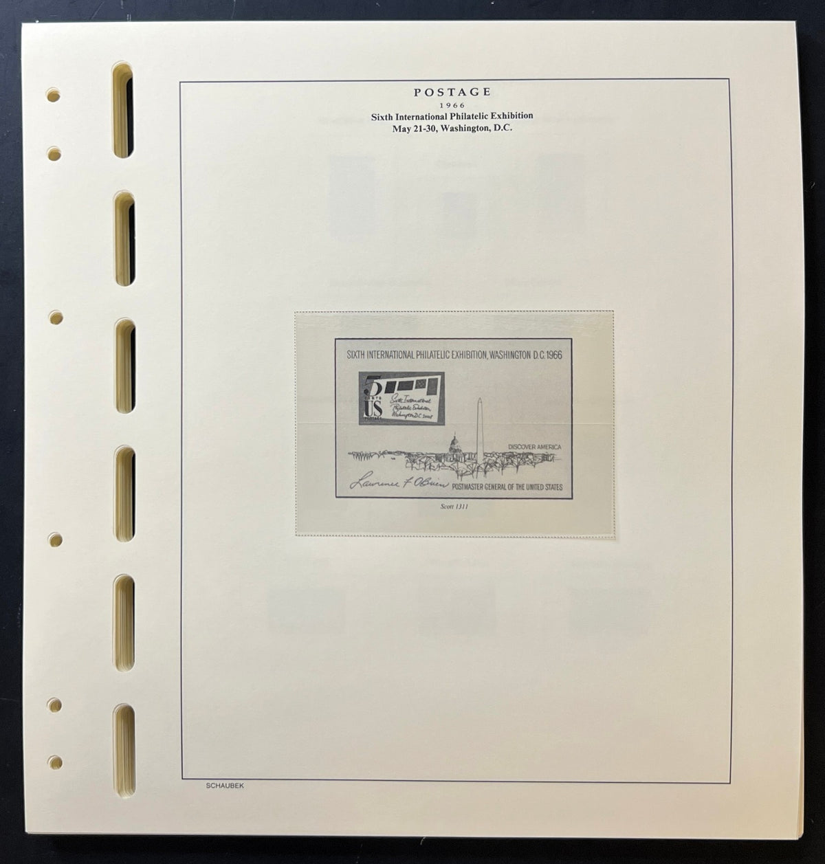 U.S. Schaubek Scott National Postage Stamp Hingeless Album Pages 1935-1981 ZAYIX