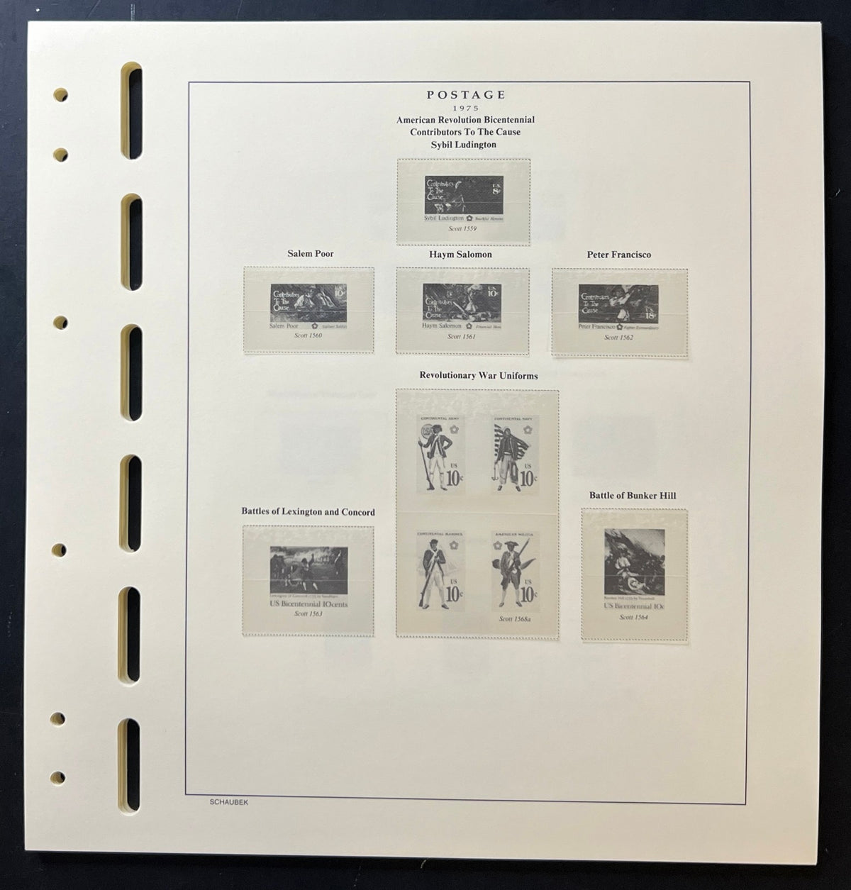 U.S. Schaubek Scott National Postage Stamp Hingeless Album Pages 1935-1981 ZAYIX