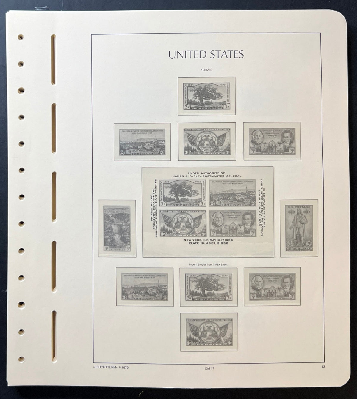 United States Lighthouse Illustrated Album Pages 1935-1964 & Back Of Book ZAYIX