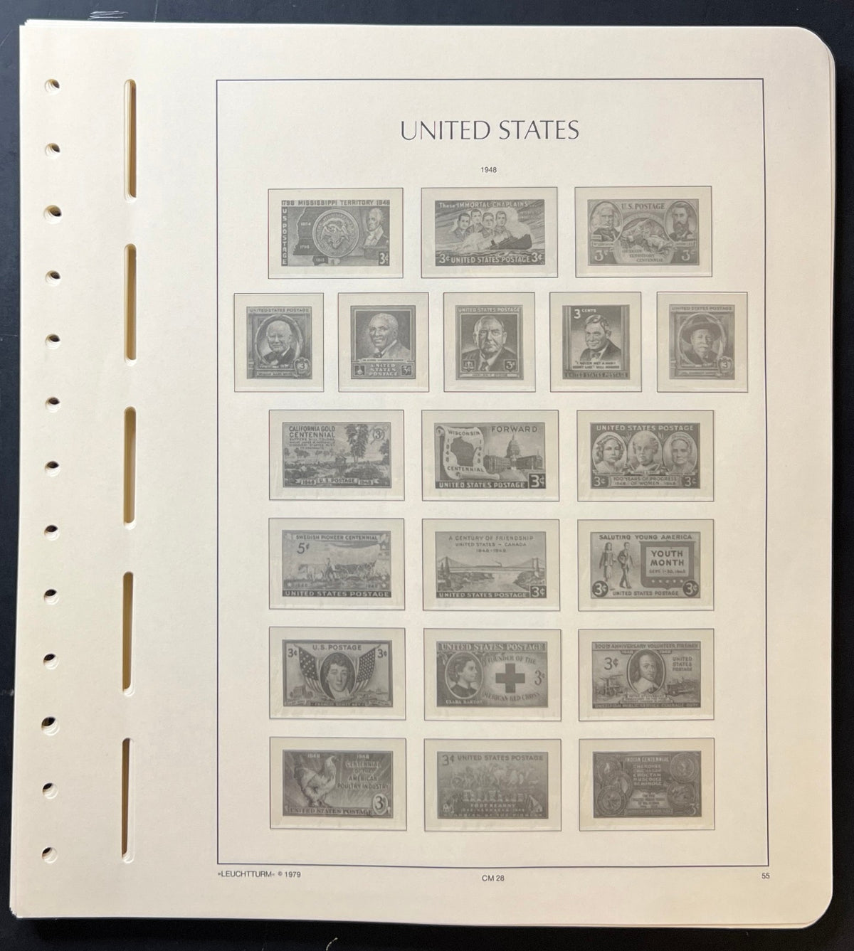 United States Lighthouse Illustrated Album Pages 1935-1964 & Back Of Book ZAYIX