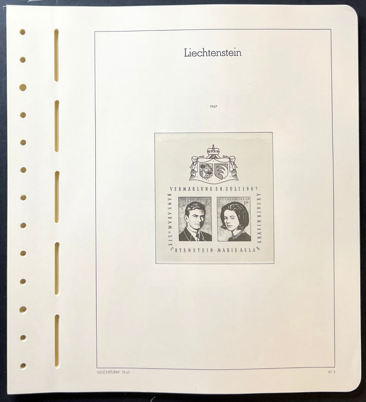Liechtenstein Lighthouse Illustrated Hingeless Album Pages 1960-1978 ZAYIX
