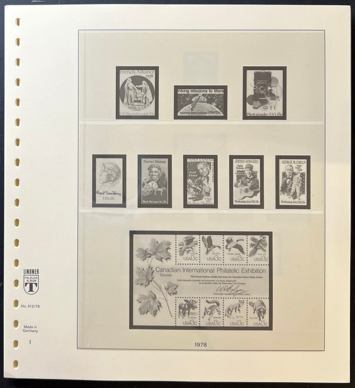United States Linder Illustrated Hingeless Album Pages 1978-1983 ZAYIX