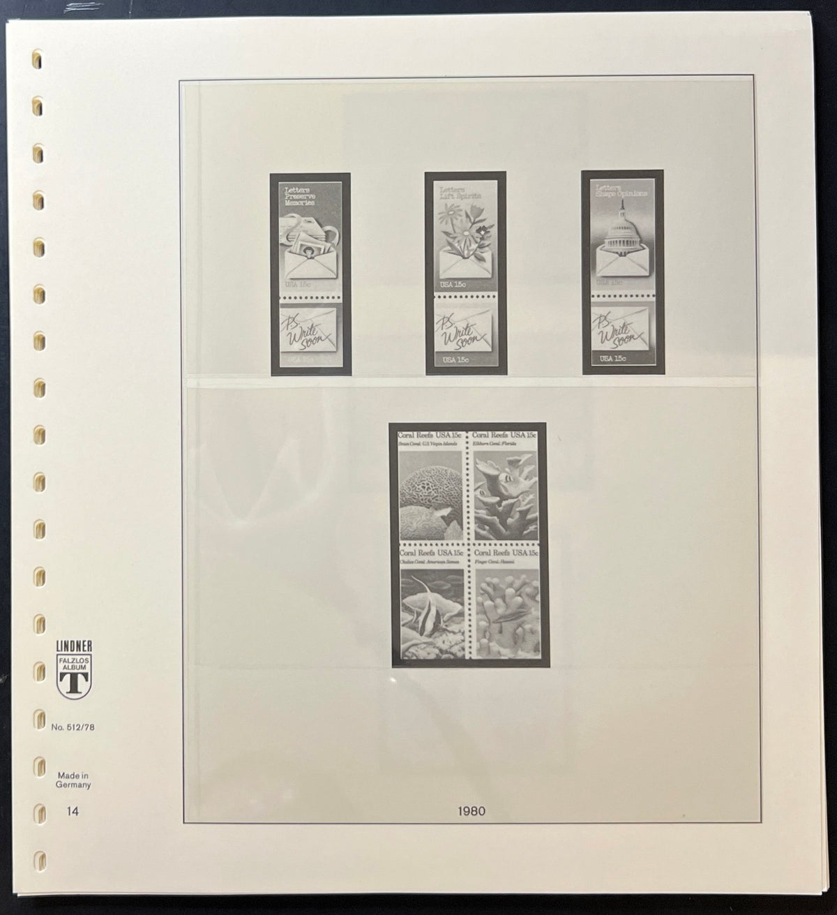 United States Linder Illustrated Hingeless Album Pages 1978-1983 ZAYIX