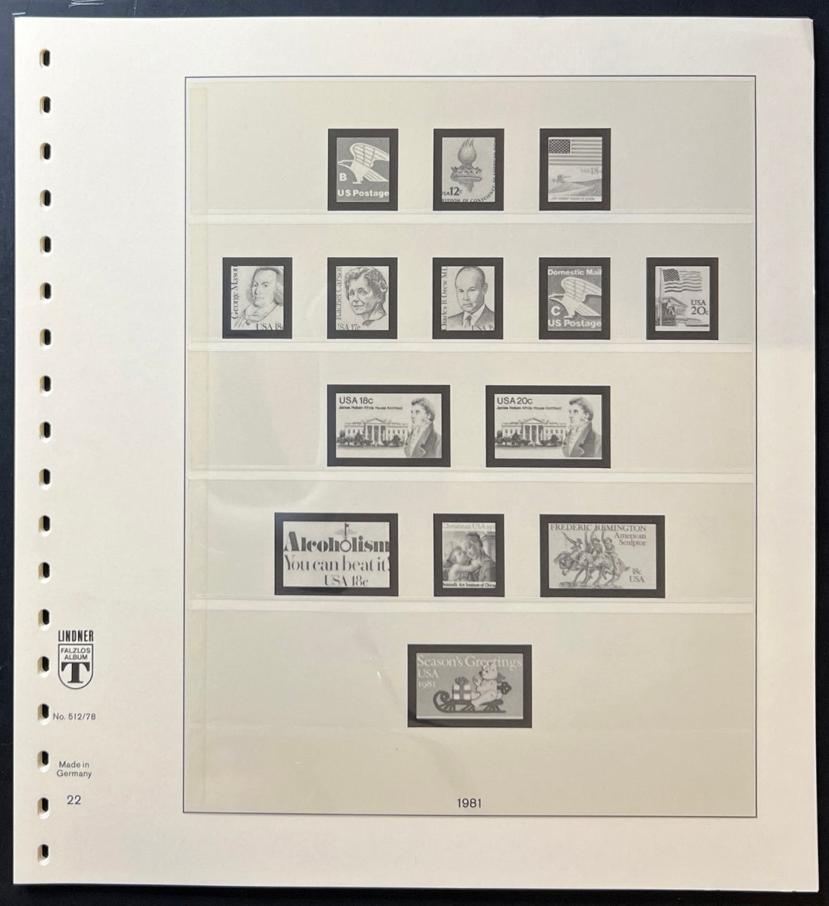 United States Linder Illustrated Hingeless Album Pages 1978-1983 ZAYIX