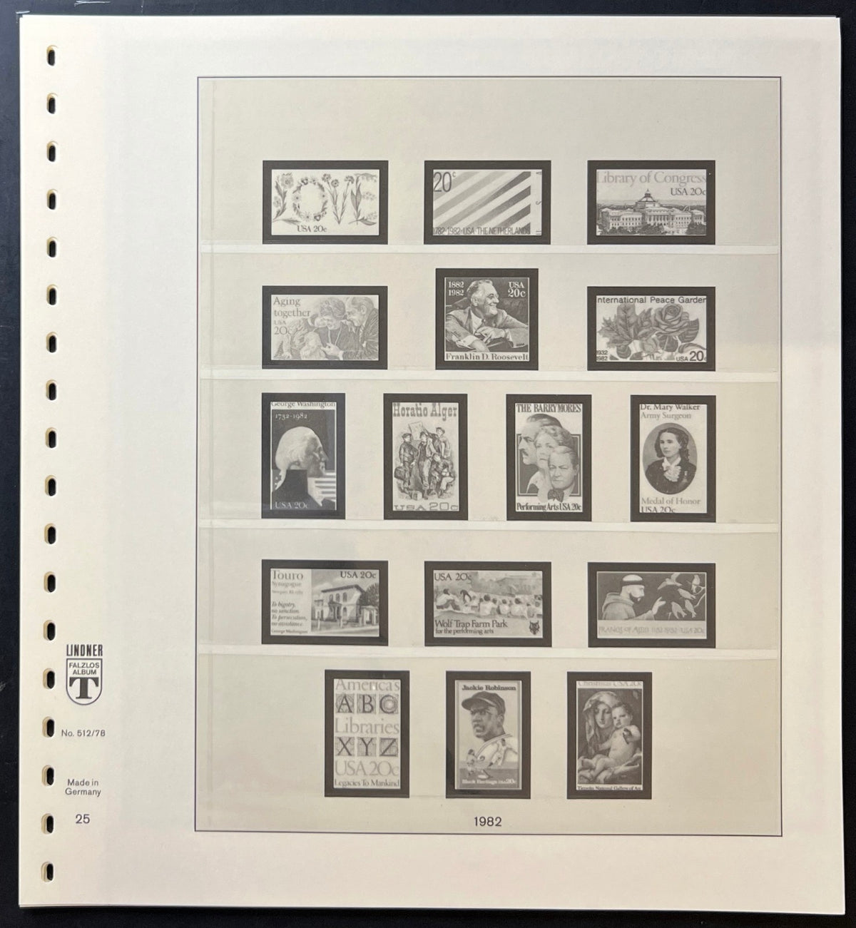 United States Linder Illustrated Hingeless Album Pages 1978-1983 ZAYIX