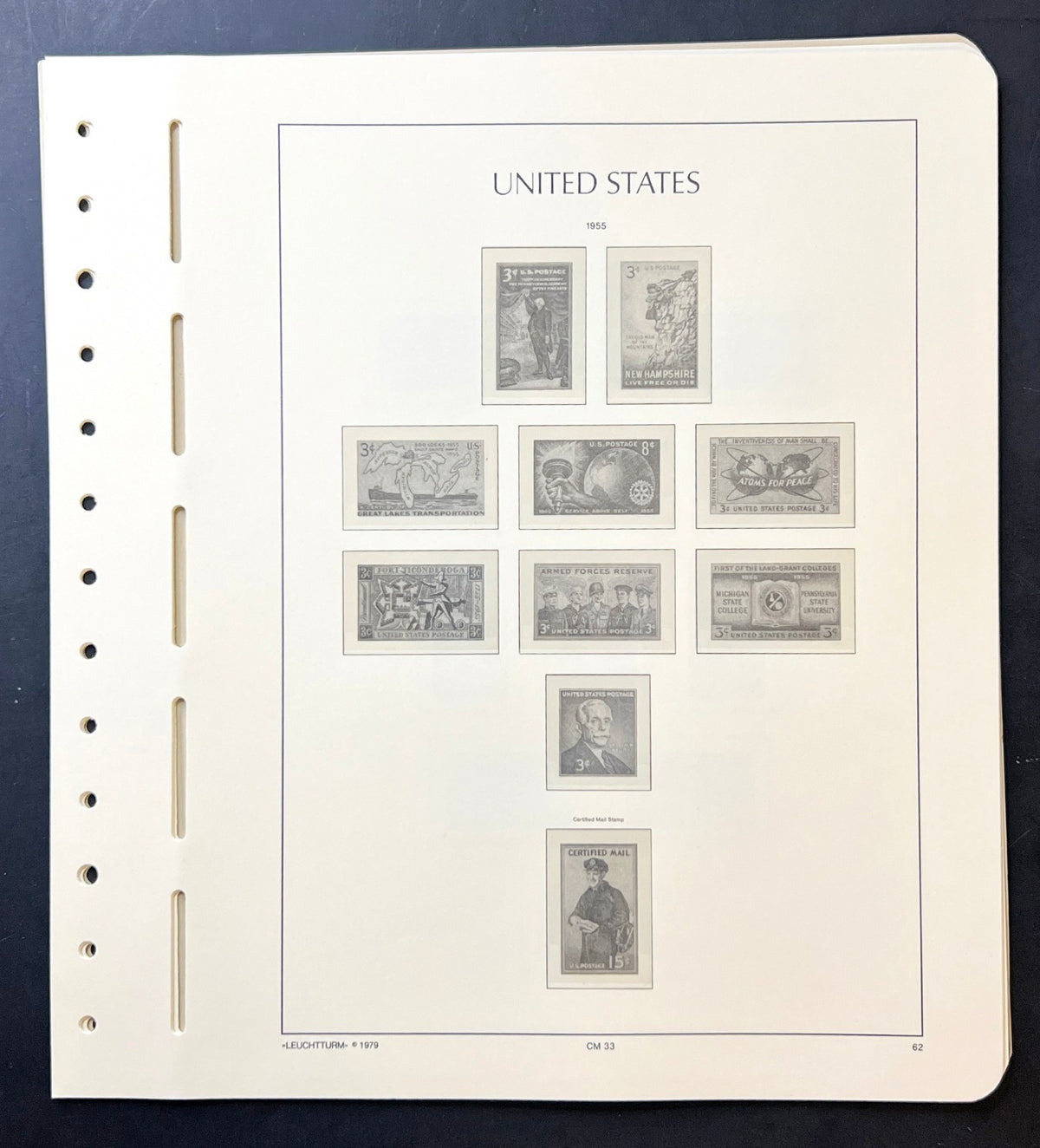 United States Lighthouse Illustrated Hingeless Album Pages 1847-1957 ZAYIX