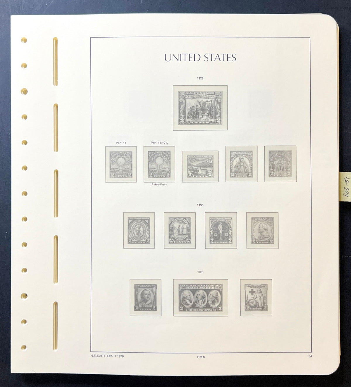 United States Lighthouse Illustrated Hingeless Album Pages 1847-1957 ZAYIX