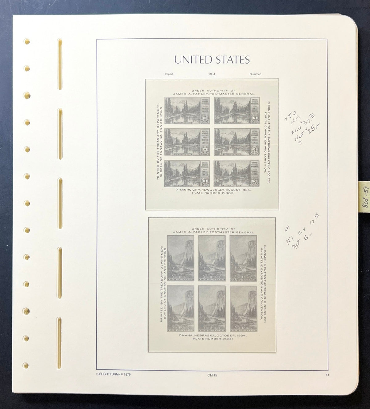 United States Lighthouse Illustrated Hingeless Album Pages 1847-1957 ZAYIX