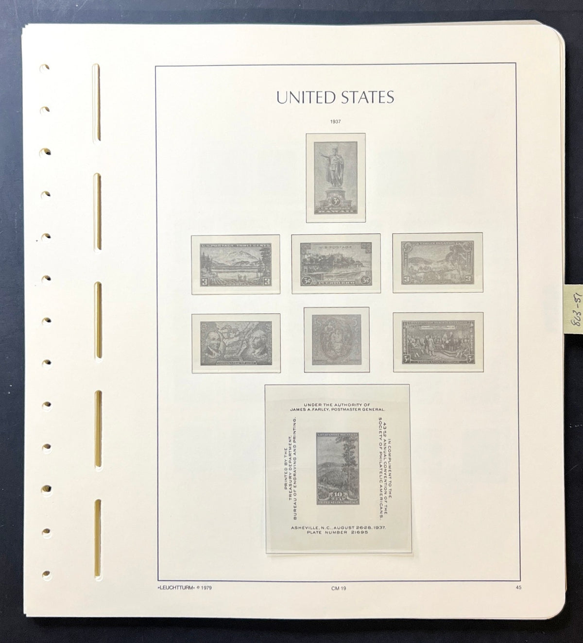 United States Lighthouse Illustrated Hingeless Album Pages 1847-1957 ZAYIX