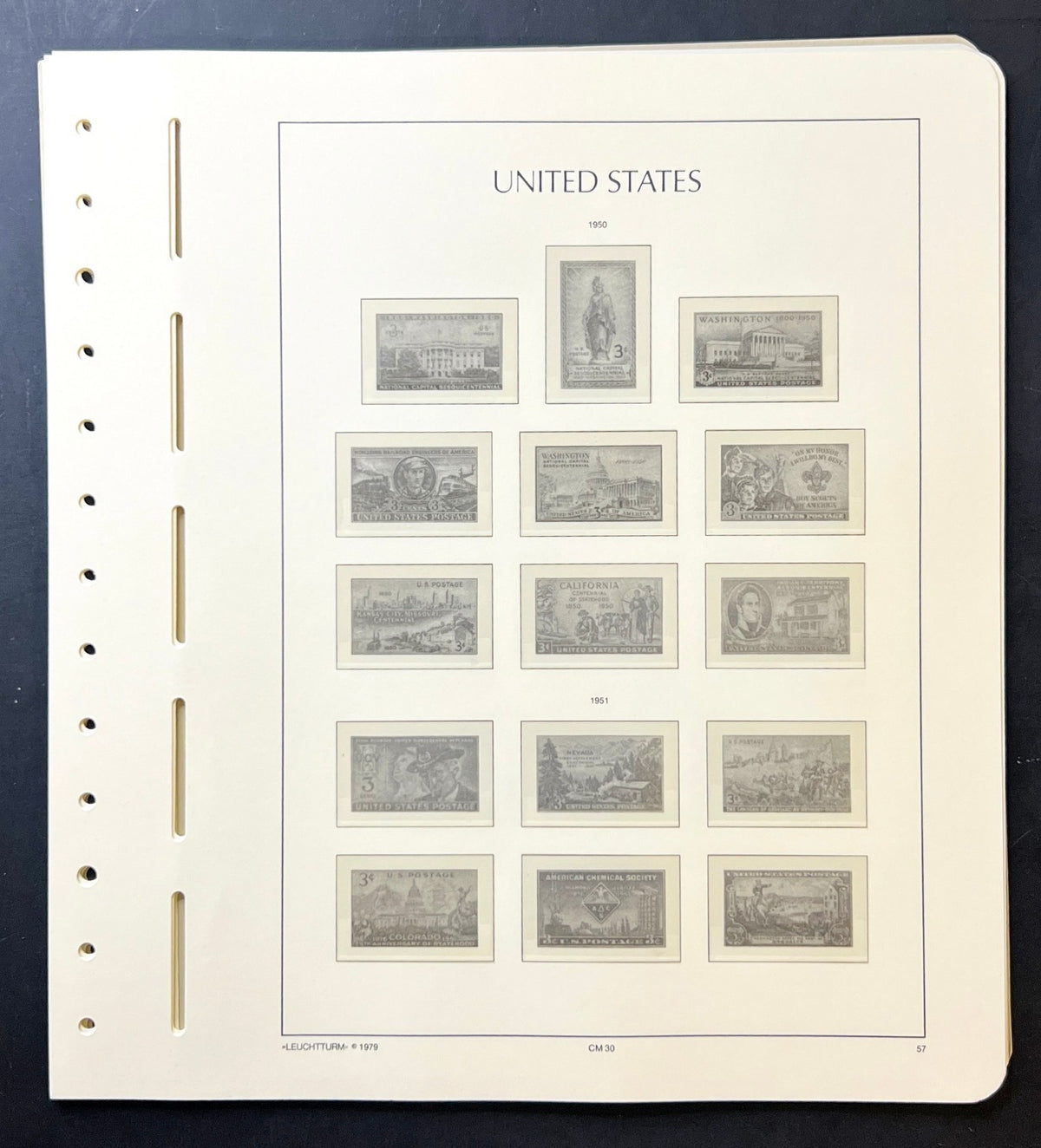 United States Lighthouse Illustrated Hingeless Album Pages 1847-1957 ZAYIX