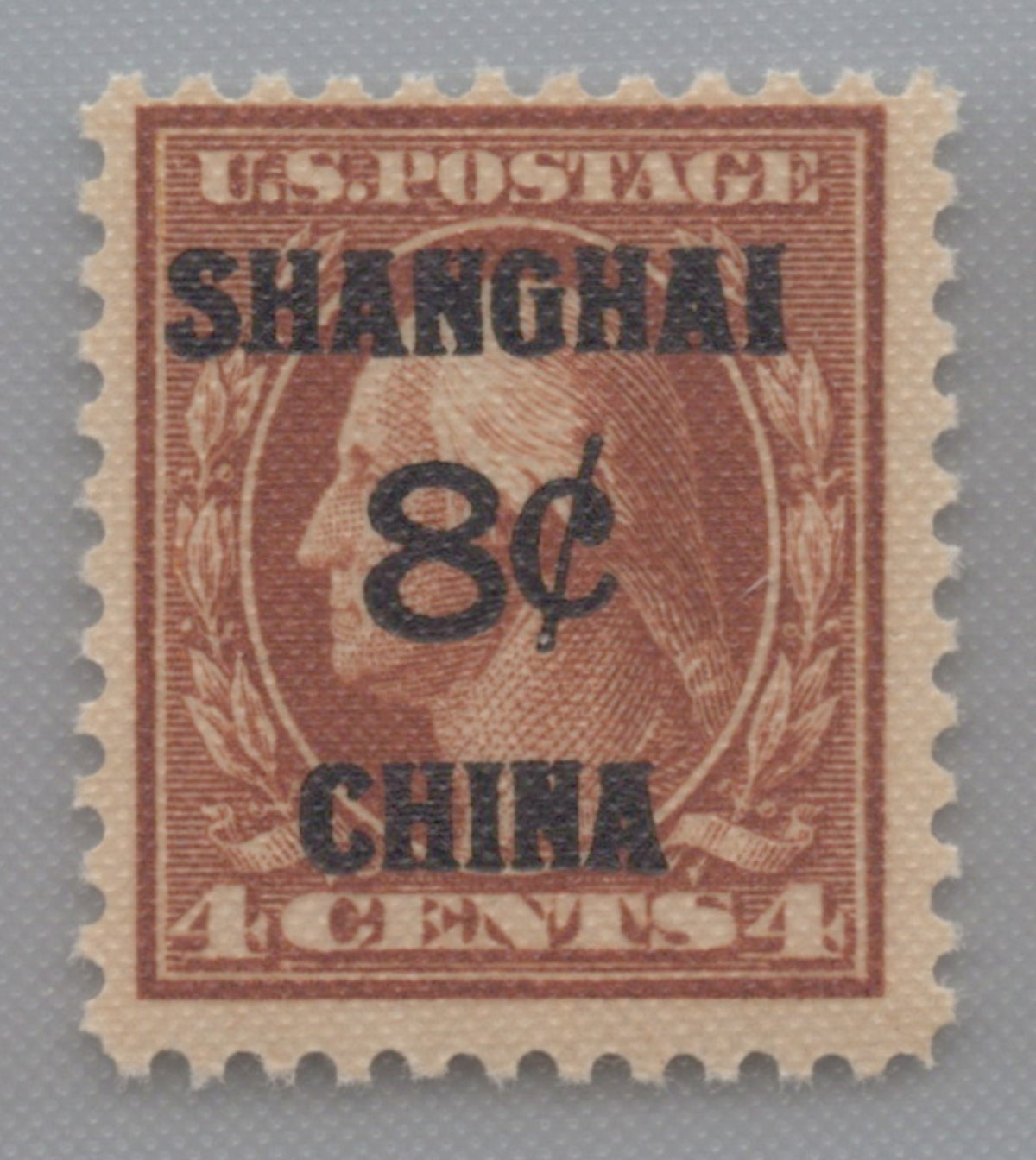 U.S. K4 Postal Agency in China 8-Cent on 4-Cent MNH F/VF 1919 ZAYIX