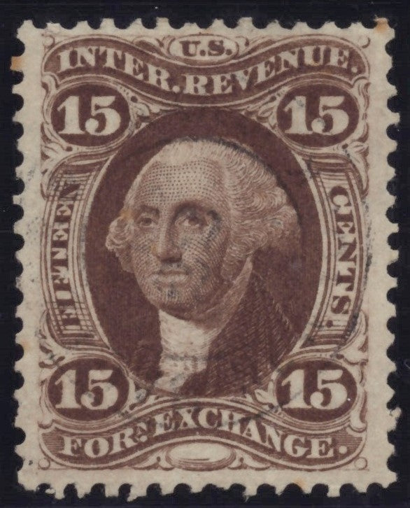 U.S. R39c Foreign Exchange Brown Hand Stamp 15-Cent Used VF 1863 ZAYIX