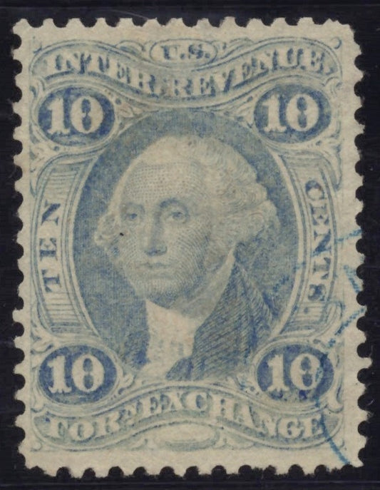 U.S. R35e Foreign Exchange Ultramarine Hand Cancel 10-Cent Used VF 1862-71 ZAYIX