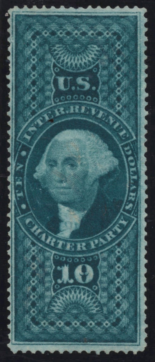 U.S. R93c Charter Party Uncancelled Green $10 F/VF 1862-1871 ZAYIX