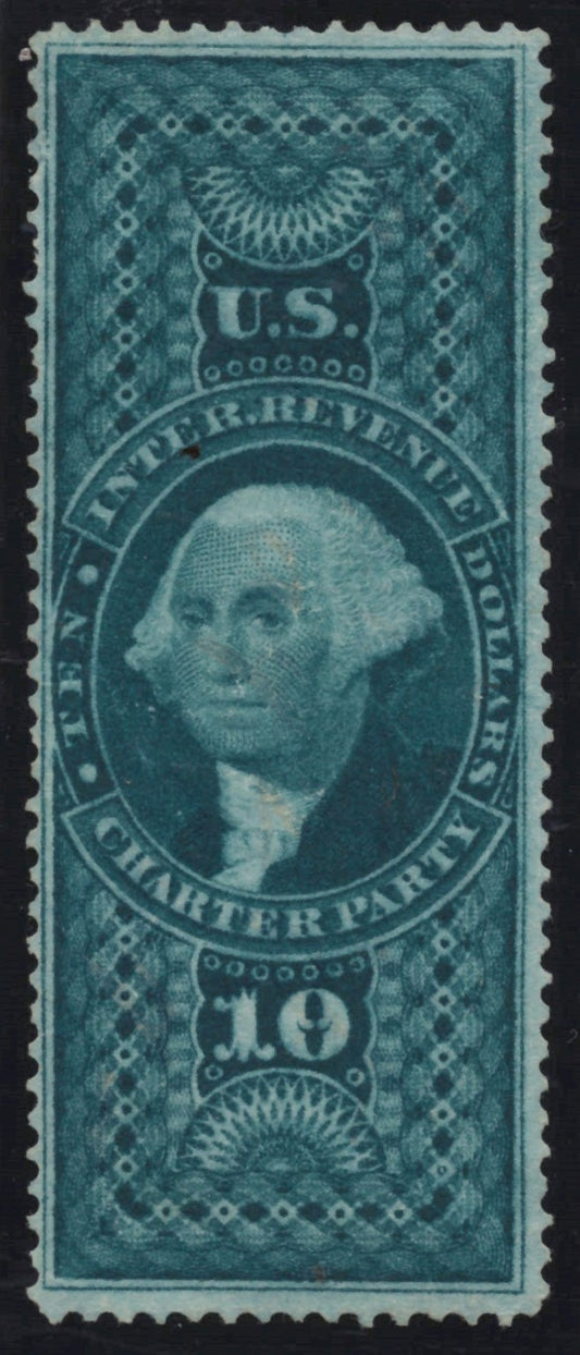 U.S. R93c Charter Party Uncancelled Green $10 F/VF 1862-1871 ZAYIX