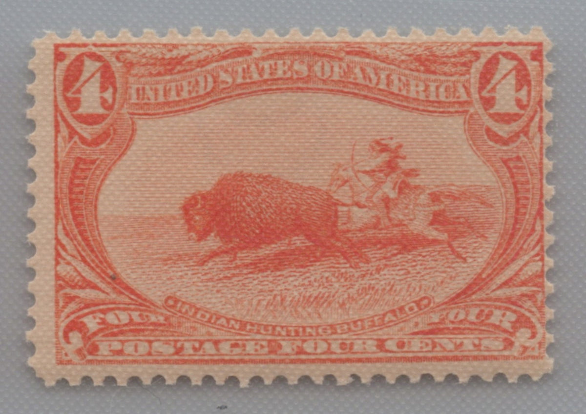 U.S. 287 Indian Hunting Buffalo 4-Cent MNH Fine 1898 ZAYIX