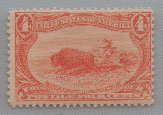 U.S. 287 Indian Hunting Buffalo 4-Cent MNH Fine 1898 ZAYIX
