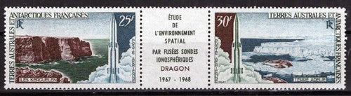 FSAT TAAF C16a MNH Kerguelen Islands and Dragon Rockets ZAYIX FSA-L0004M