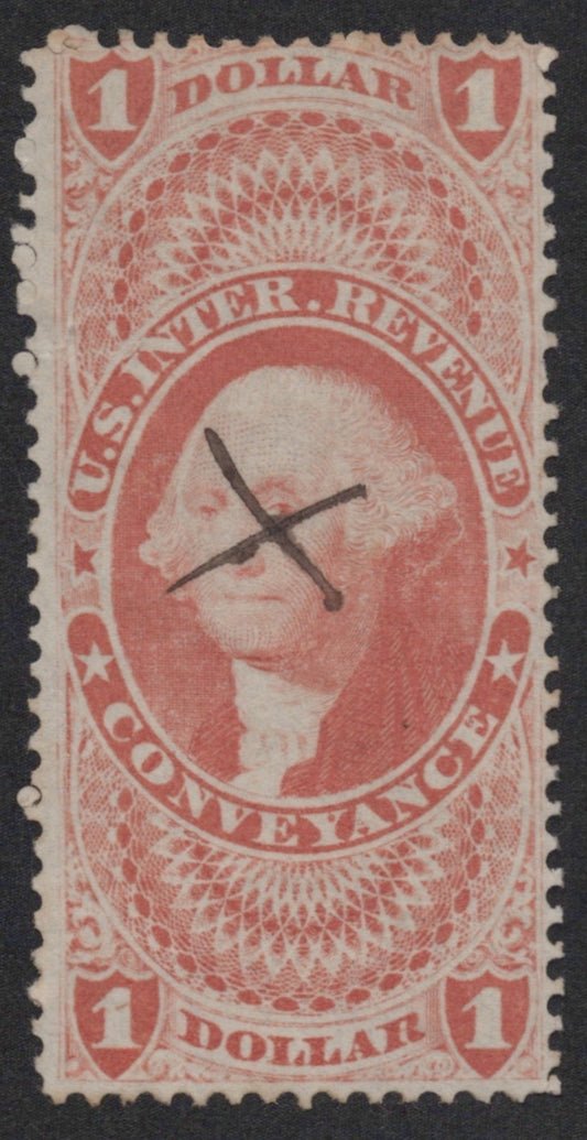U.S. R68c Foreign Exchange Red Perforated $1 Used F/VF 1862-1871 ZAYIX