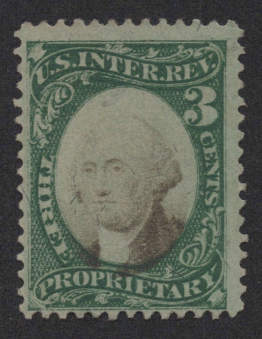 U.S. RB3a George Washington Intermediate Paper 3-Cent Used F/VF 1871 ZAYIX