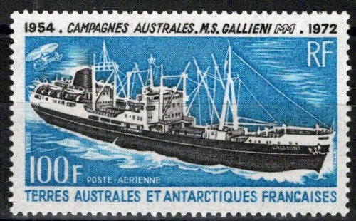 FSAT TAAF C28 MNH MS Gallieni Exploraton Ship ZAYIX FSA-S0191M