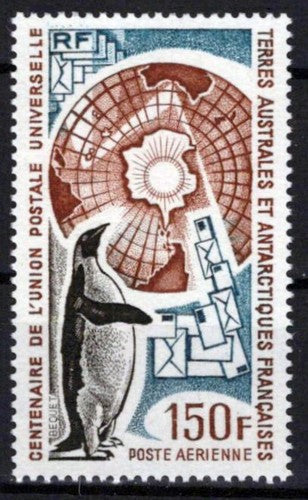 FSAT TAAF C36 MNH UPU, Penguin & Map of Antarctica ZAYIX FSA-S0194M
