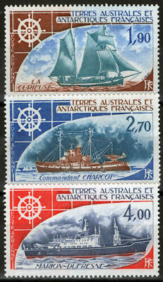 FSAT TAAF C41-C43 MNH Antarctic Ships ZAYIX FSA-S0196M