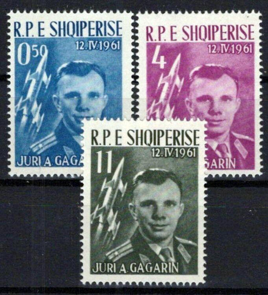 Albania 604-606 MNH Space Astronauts Rockets ZAYIX 0224S0025M