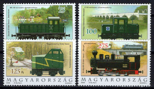 Hungary 4119-4122 MNH Trains Locomotives Railway Transportation ZAYIX 0224S0057